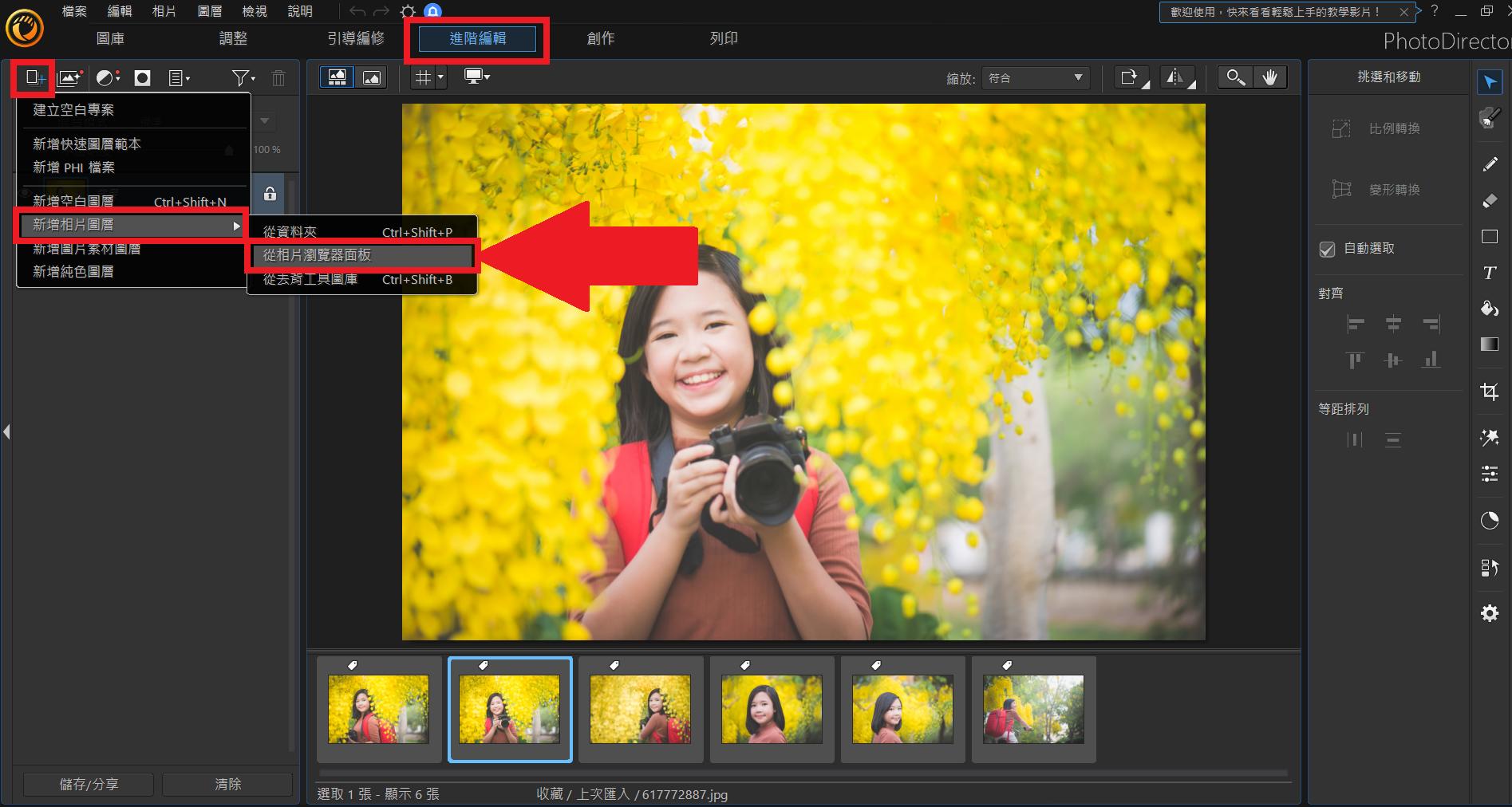 相片大師:合併照片
